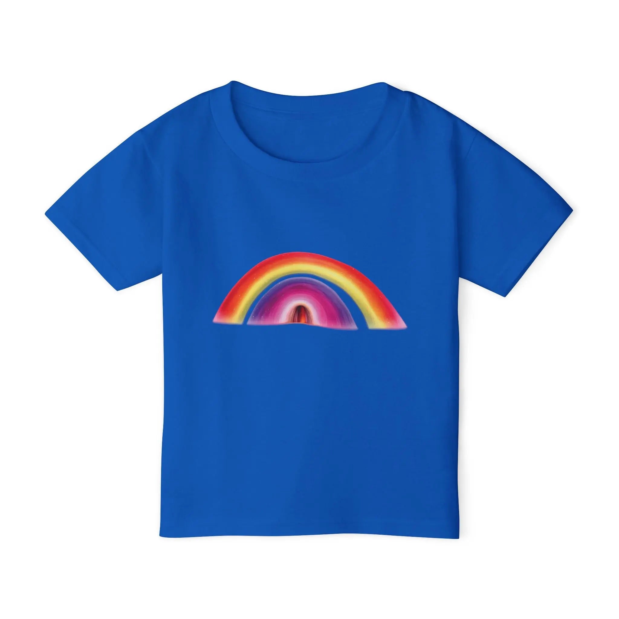 Toddler T-Shirt — Colorful Rainbow Half-Arch Graphic Printify