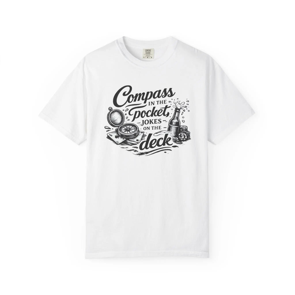 Compass in the Pocket T‑Shirt — Nautical Adventure Graphic Tee Printify