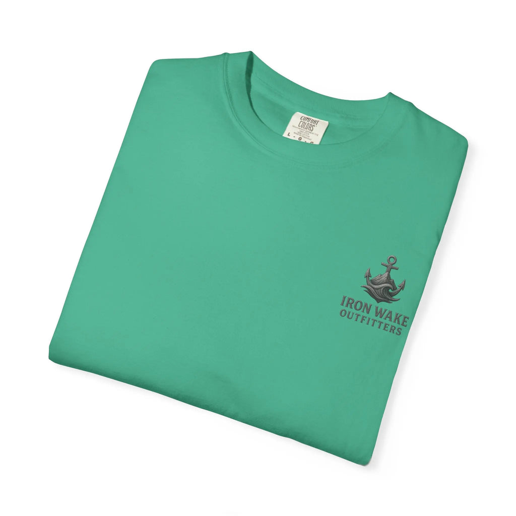 Anchor Logo T-Shirt — Iron Wake Outfitters Chest & Back Graphic Printify