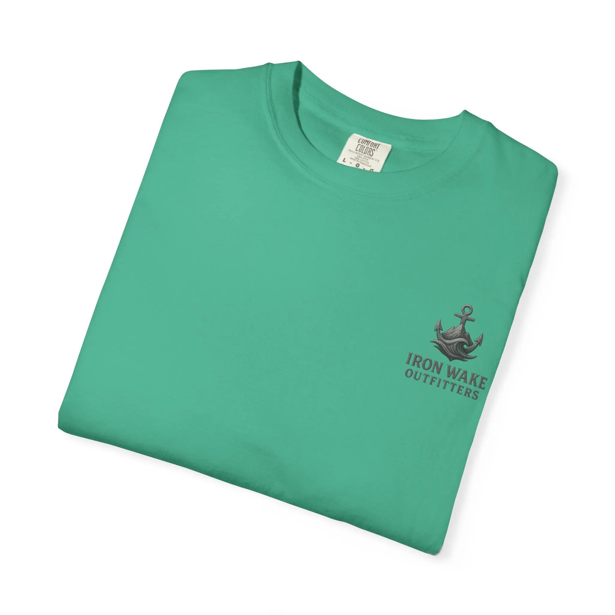 Anchor Logo T-Shirt — Iron Wake Outfitters Chest & Back Graphic Printify
