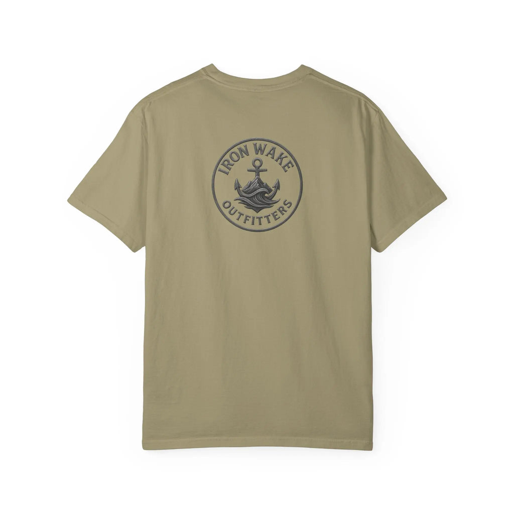 Anchor Logo T-Shirt — Iron Wake Outfitters Chest & Back Graphic Printify