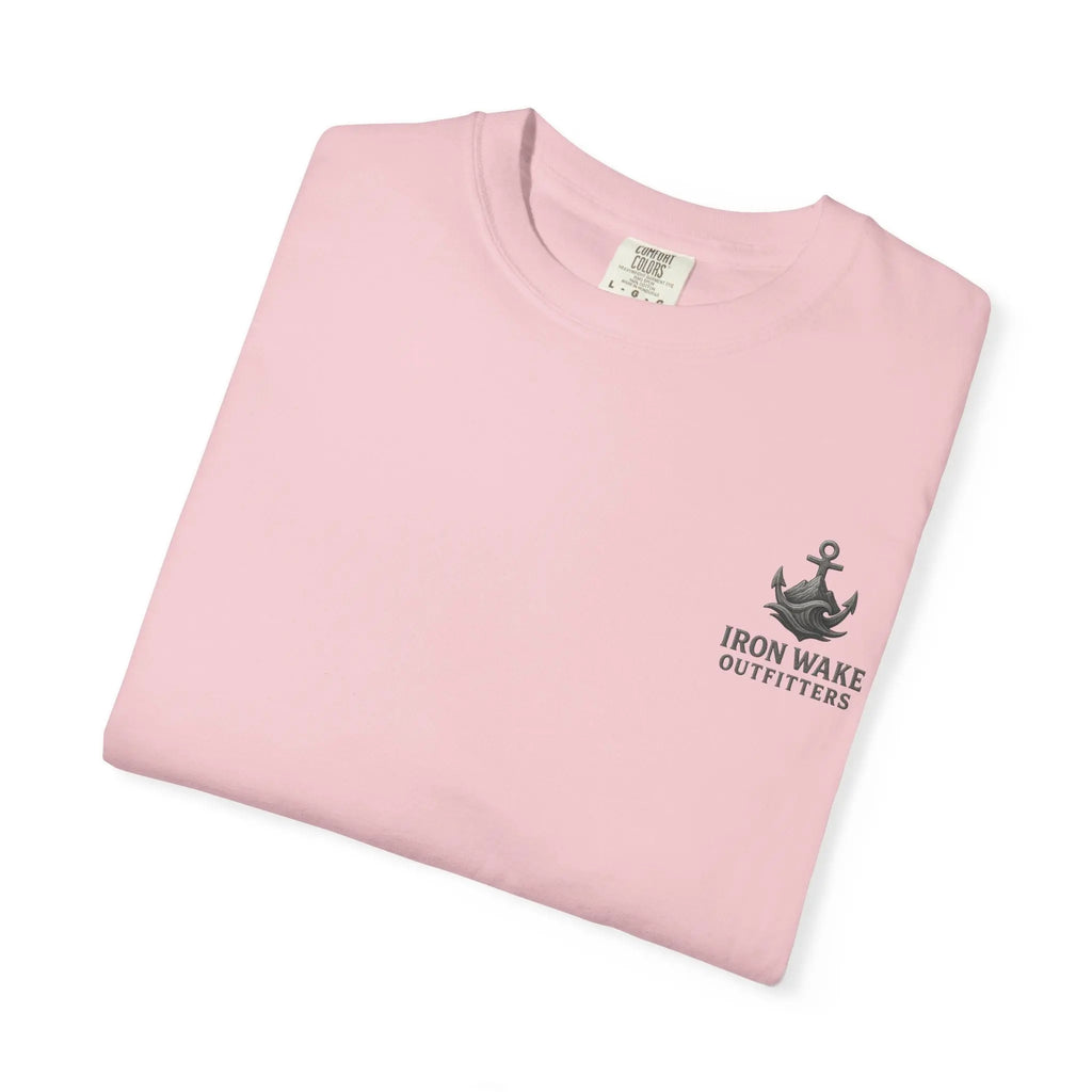 Anchor Logo T-Shirt — Iron Wake Outfitters Chest & Back Graphic Printify