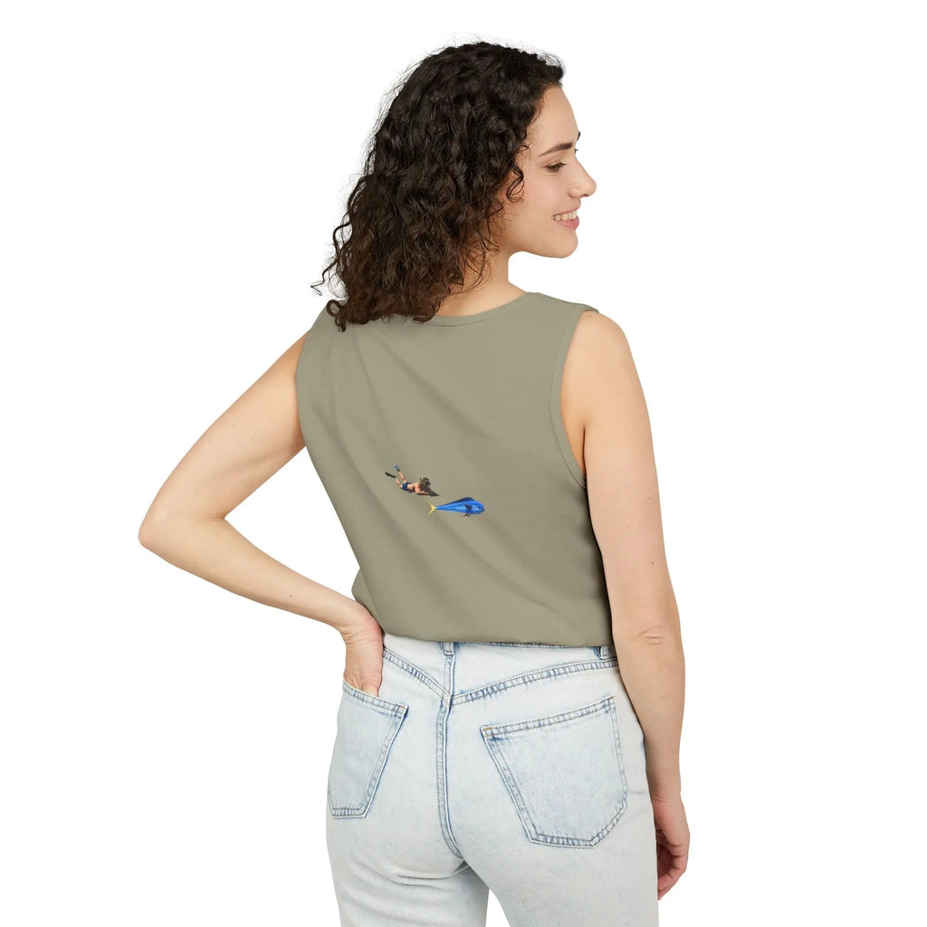 Iron Wake Outfitters Anchor & Surfer Tank Top Printify