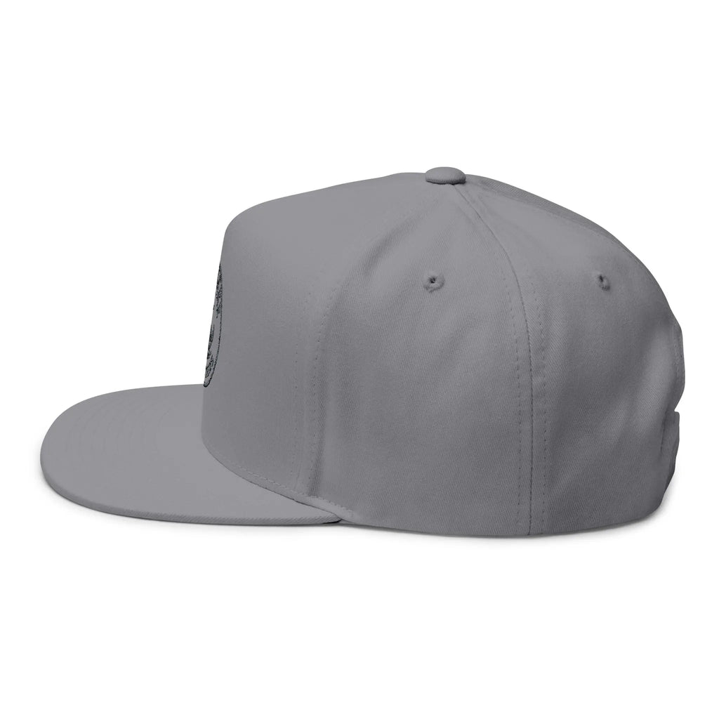 Embroidered Anchor Logo Flat Bill Cap — Iron Wave Outfitters Snapback Printify