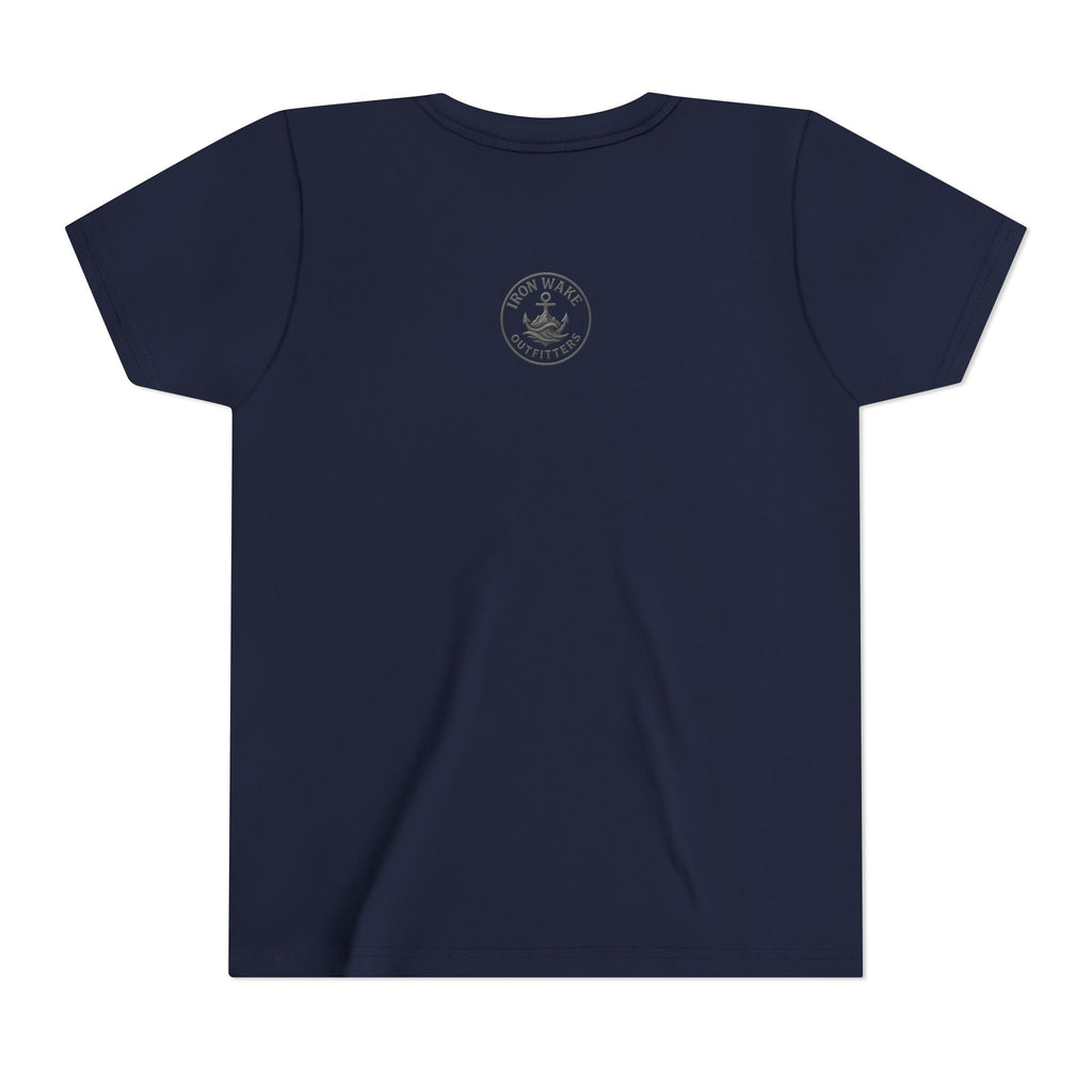 Ocean Born Youth T‑Shirt — Iron Wake Outfitters Sailboat Sunset Tee