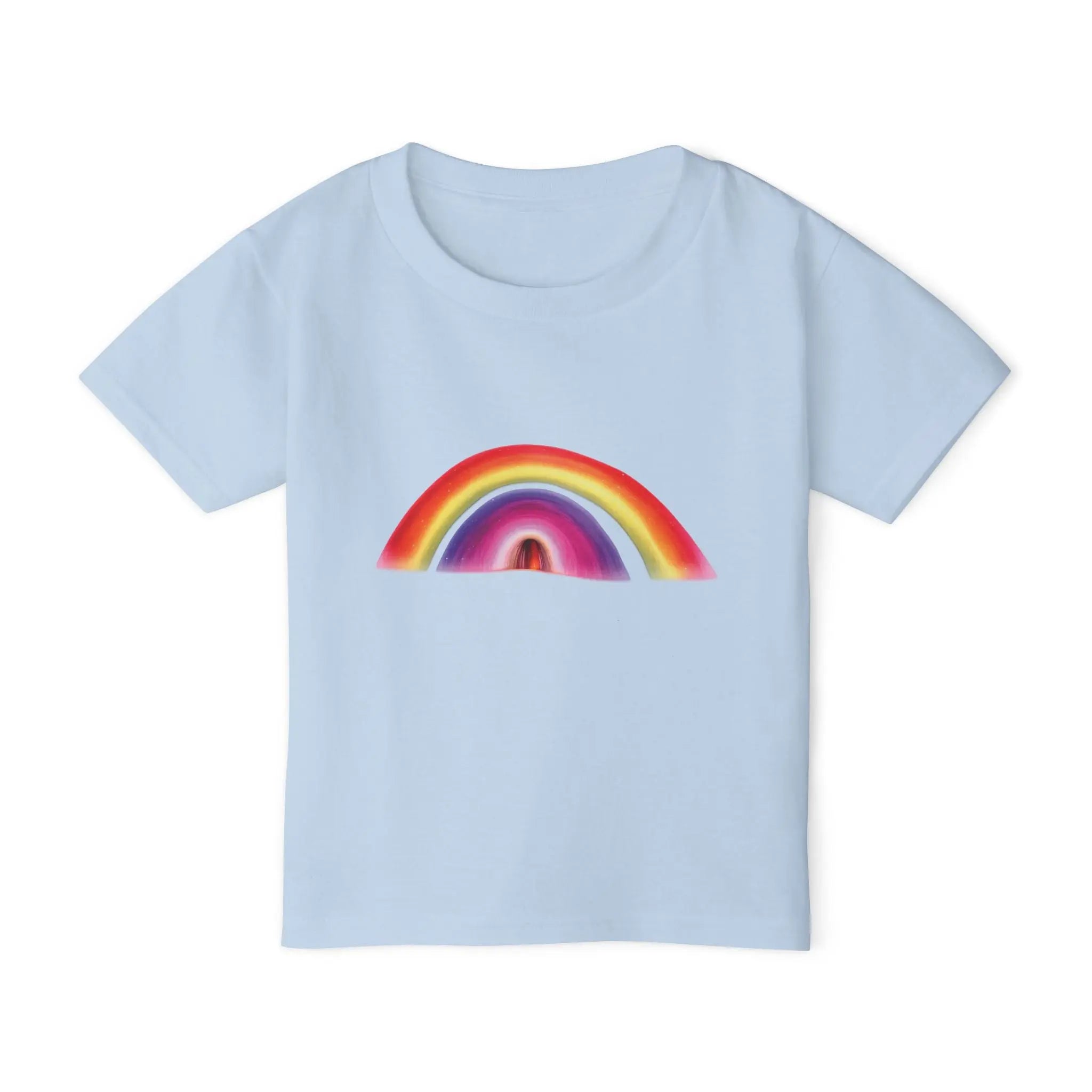 Toddler T-Shirt — Colorful Rainbow Half-Arch Graphic Printify