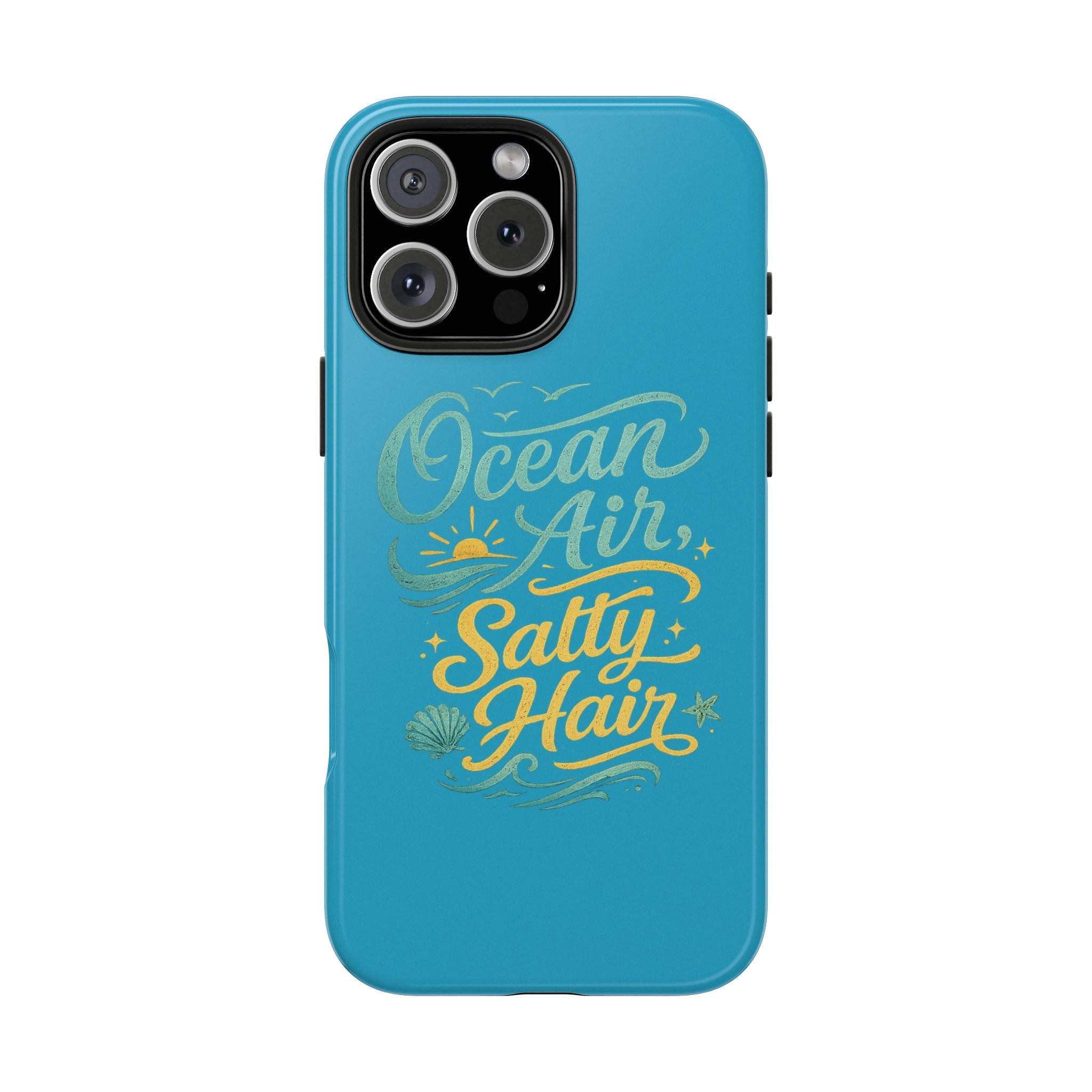 Ocean Air Salty Hair Tough Phone Case — Beachy Protective Phone Cover