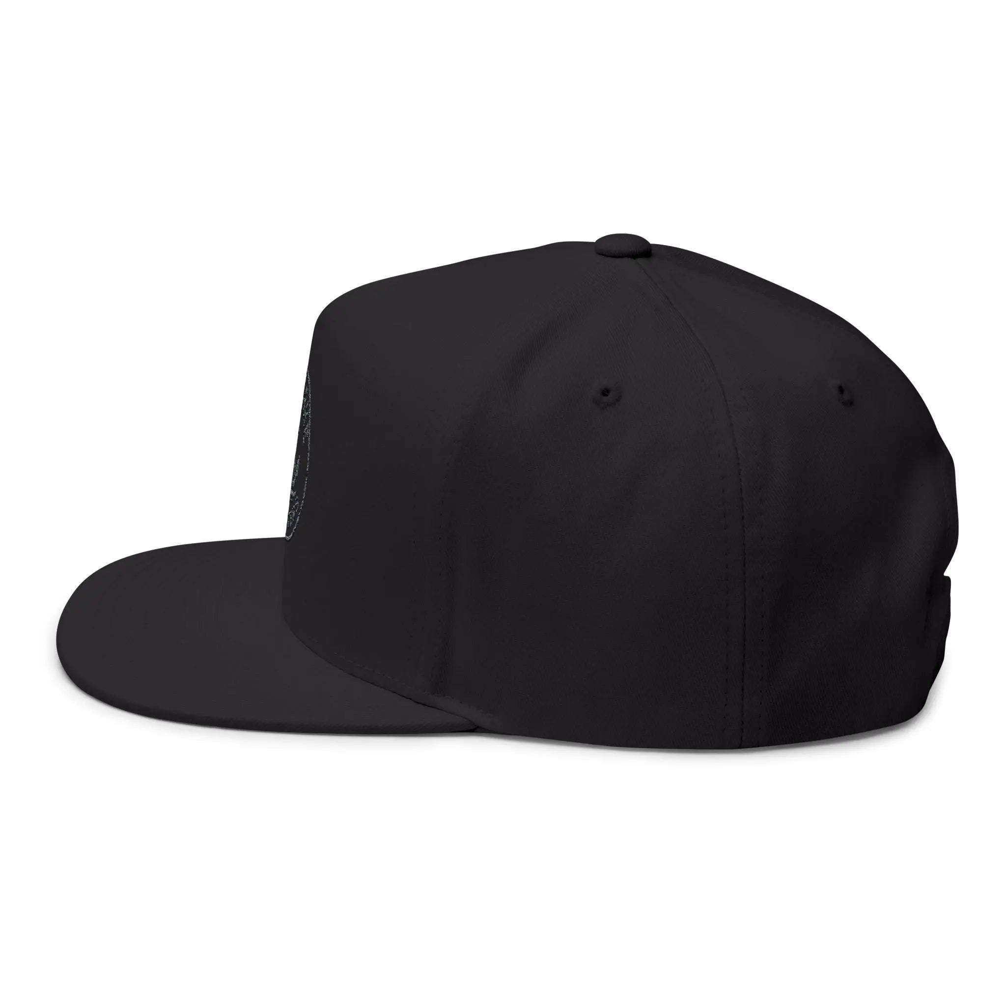 Embroidered Anchor Logo Flat Bill Cap — Iron Wave Outfitters Snapback Printify