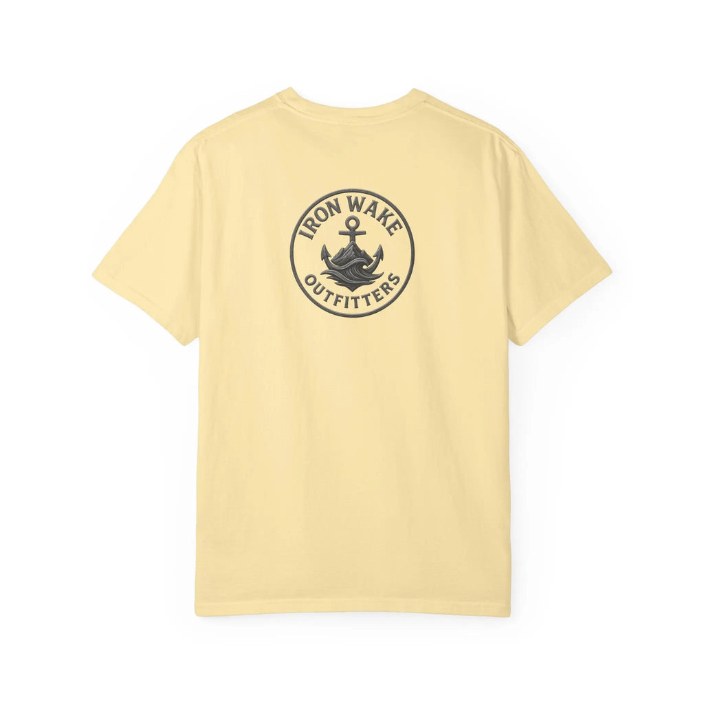Anchor Logo T-Shirt — Iron Wake Outfitters Chest & Back Graphic Printify