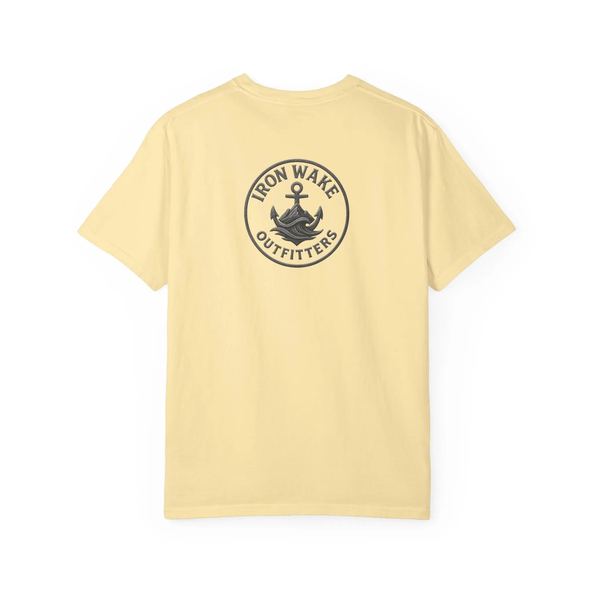 Anchor Logo T-Shirt — Iron Wake Outfitters Chest & Back Graphic Printify