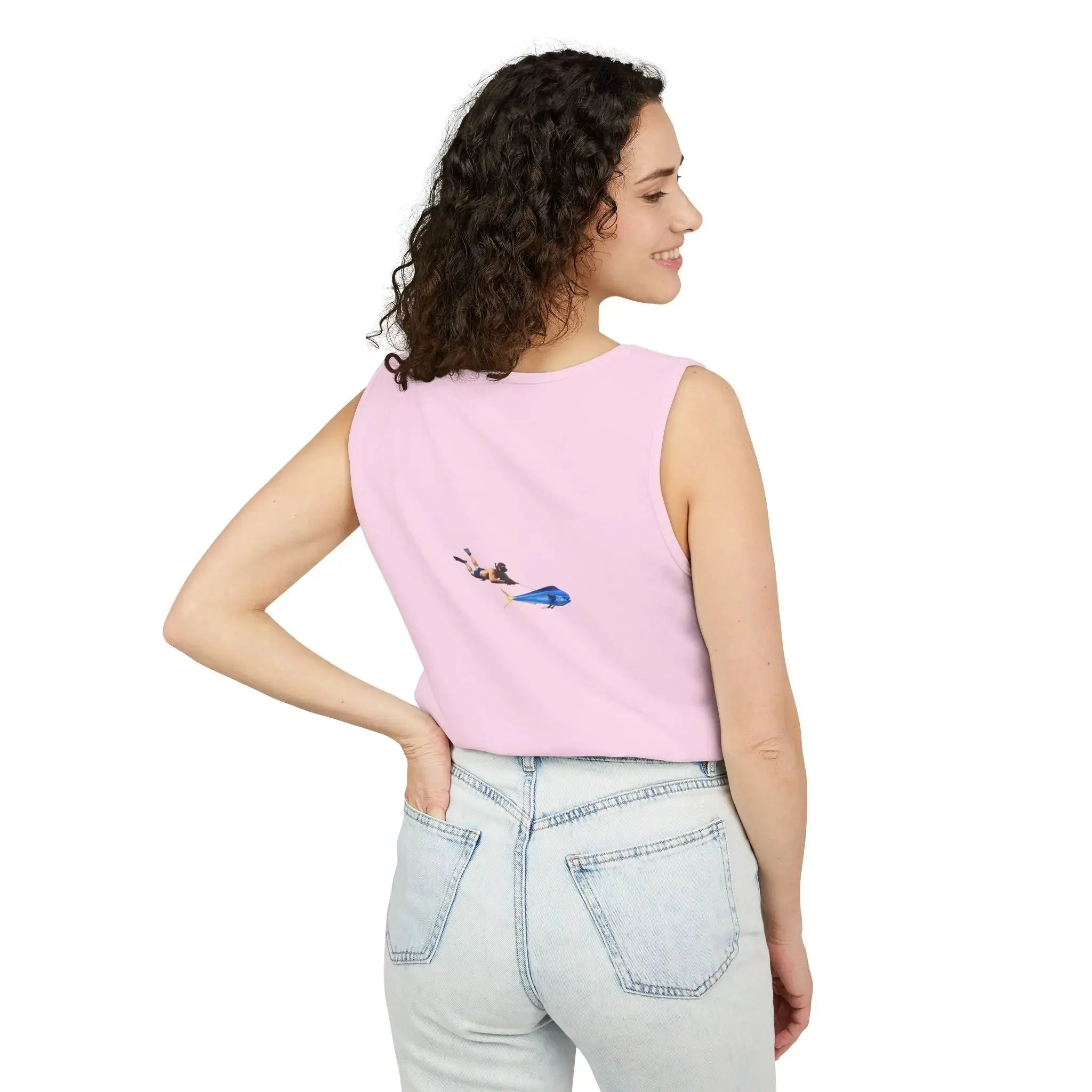 Iron Wake Outfitters Anchor & Surfer Tank Top Printify