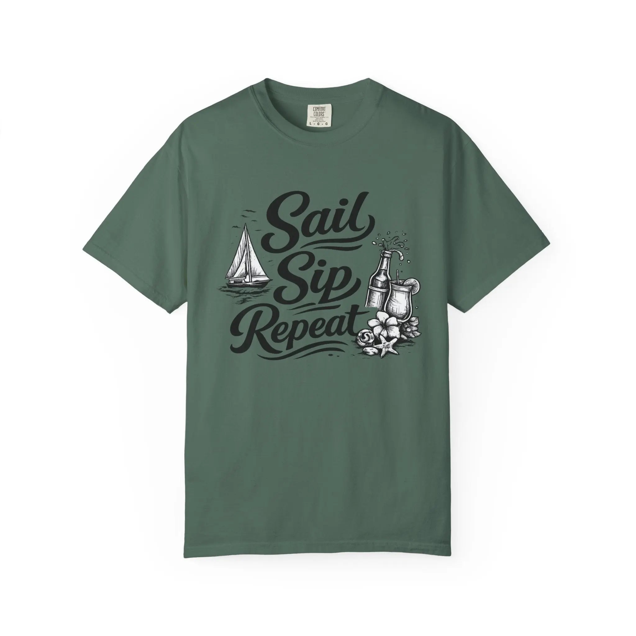 Sail Sip Repeat T-Shirt Printify