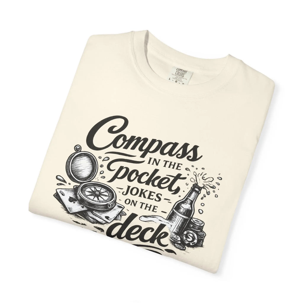 Compass in the Pocket T‑Shirt — Nautical Adventure Graphic Tee Printify