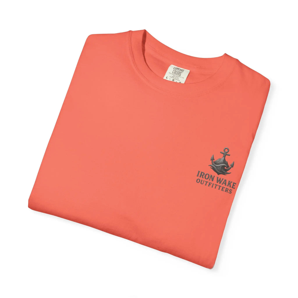 Anchor Logo T-Shirt — Iron Wake Outfitters Chest & Back Graphic Printify