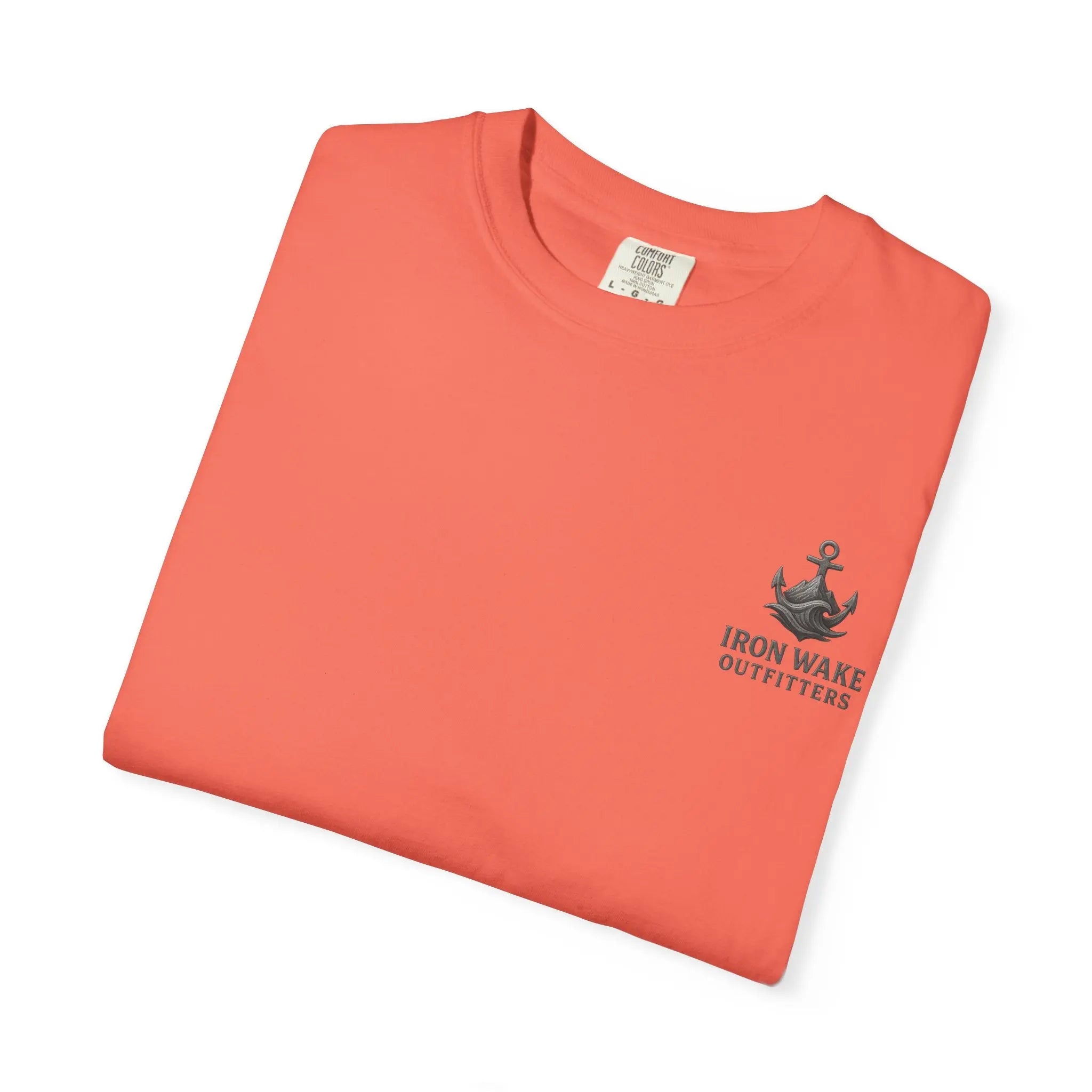 Anchor Logo T-Shirt — Iron Wake Outfitters Chest & Back Graphic Printify