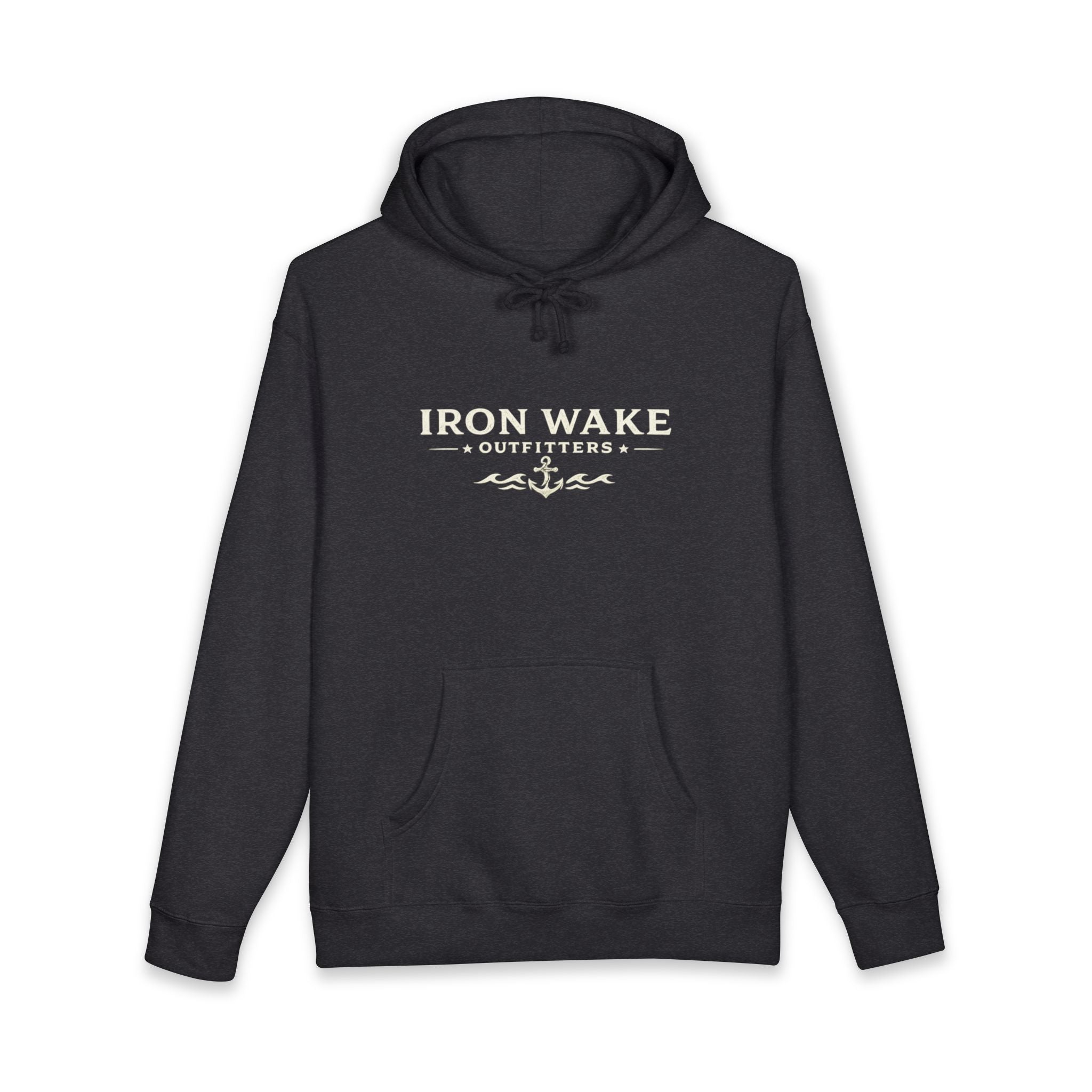 Iron Wake Anchor Hoodie — Nautical Vintage Pullover