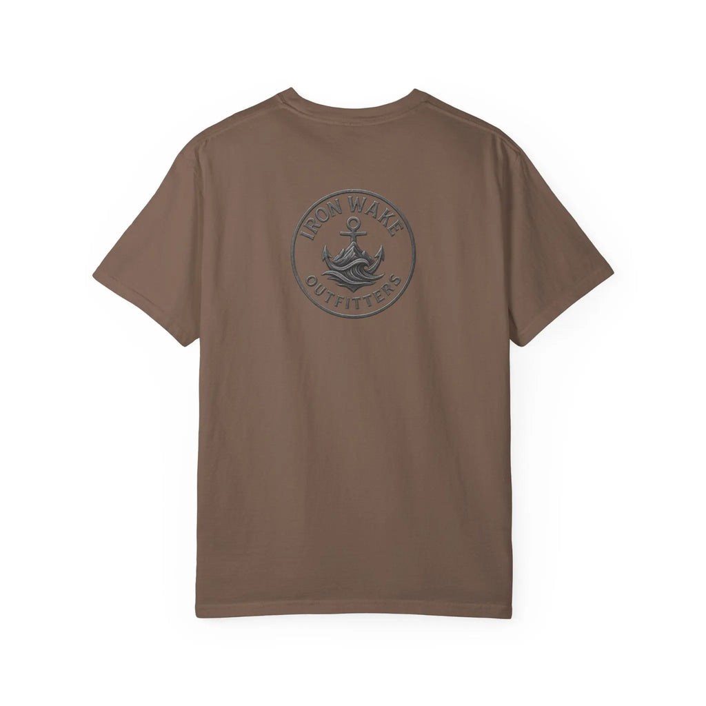 Anchor Logo T-Shirt — Iron Wake Outfitters Chest & Back Graphic Printify
