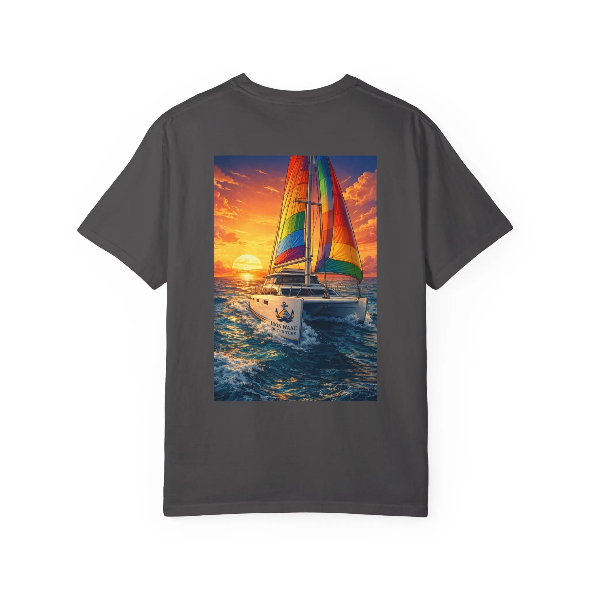 Sunset Sailboat T-Shirt Printify