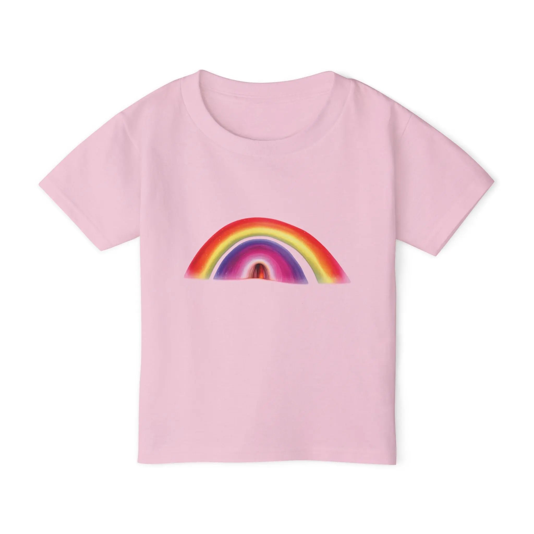 Toddler T-Shirt — Colorful Rainbow Half-Arch Graphic Printify