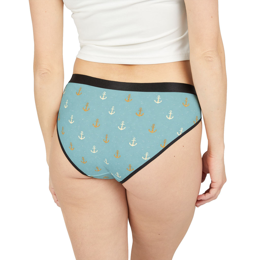 Anchor Print Bikini Briefs — Nautical Women's Underwear