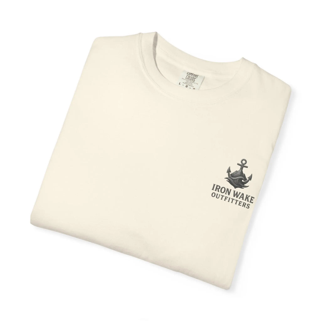 Anchor Logo T-Shirt — Iron Wake Outfitters Chest & Back Graphic Printify