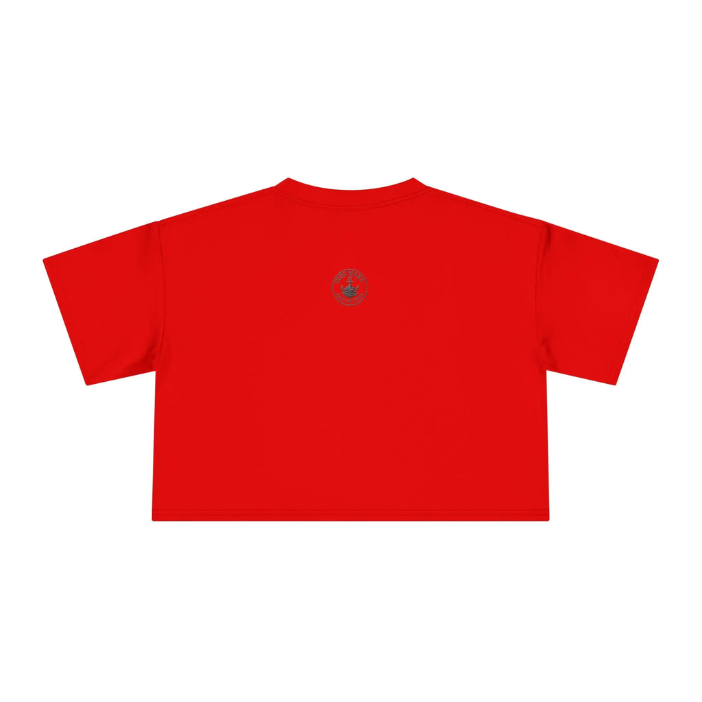 Crop Tee — "Sun, Salt, and Sea Spray" Beach Graphic Printify