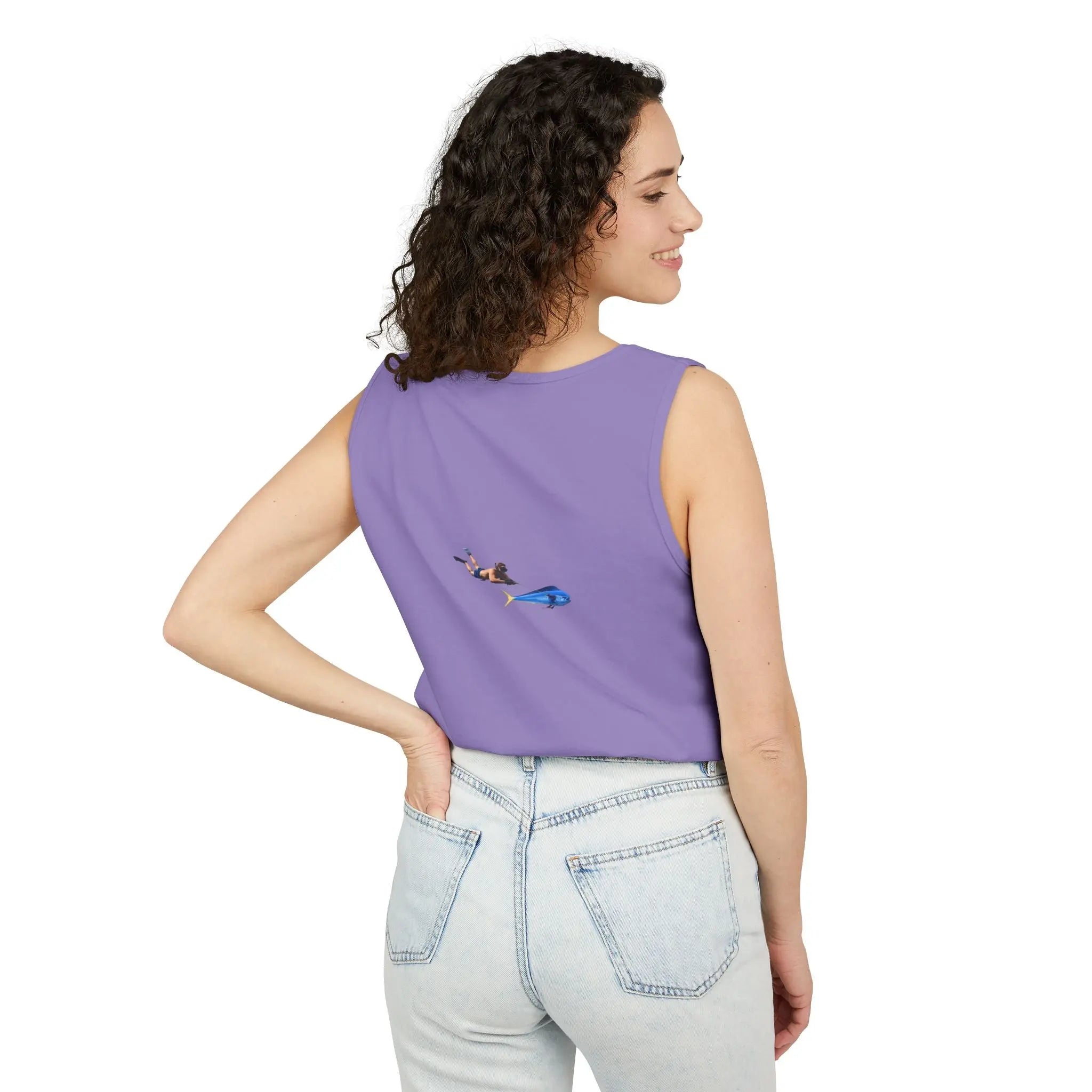 Iron Wake Outfitters Anchor & Surfer Tank Top Printify